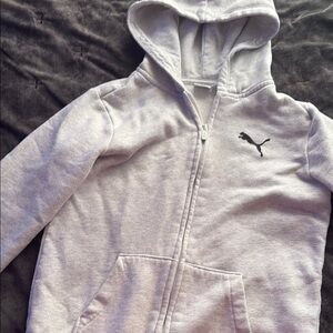 Puma Kids Gray Hoodie Jacket
